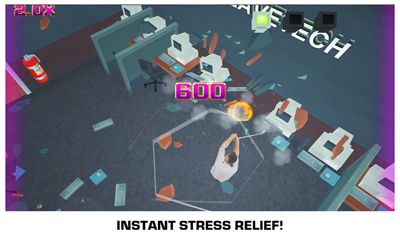 Capturas de tela do jogo Smash Escritório - Stress Correção! no telefone Android, tablet.