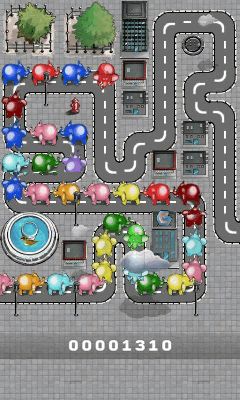 Capturas de tela do jogo Elephantz no telefone Android, tablet.