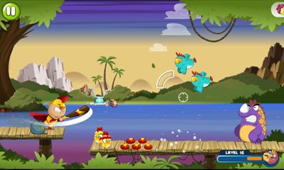 Captures d'écran du jeu Poulet garçon sur Android, une tablette.