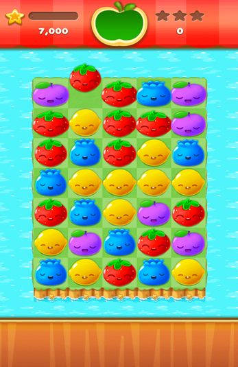 Capturas de tela do jogo Fruit splash mania no telefone Android, tablet.