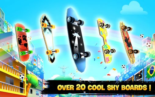 Screenshots of the game Skyline skaters: Welcome to Rio on Android phone, tablet.