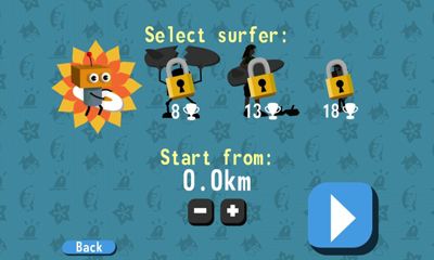 Captures d'écran du jeu Robo Surf sur Android, une tablette.