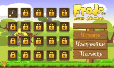 Captures d'écran du jeu Frodon Pazzle Aventure sur Android, une tablette.