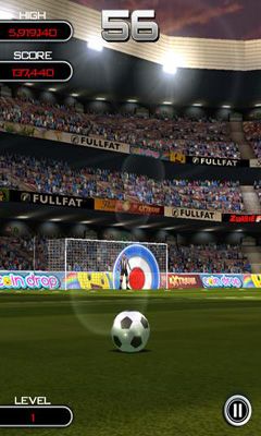 Captures d'écran du jeu Flick Soccer Android, une tablette.