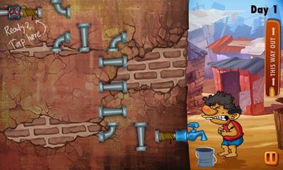 Screenshots of the game Slumdog Plumber &Pipes Puzzle on Android phone, tablet.