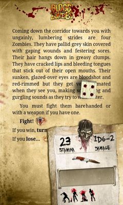 Screenshots of the game Blood of the Zombies on Android phone, tablet.