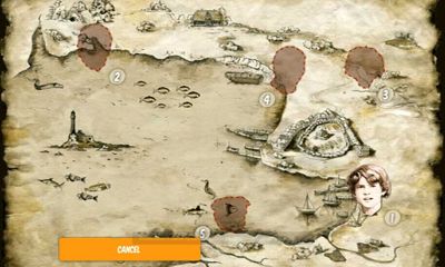 Captures d'écran du jeu du Célèbre Cinq sur Android, une tablette.