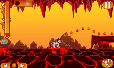 Screenshots of the game LavaCat on Android phone, tablet.