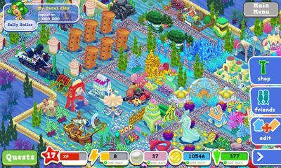 Screenshots of the game Coral City on Android phone, tablet.