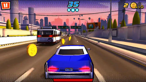 Screenshots of the game Adrenaline rush: Miami drive on Android phone, tablet.
