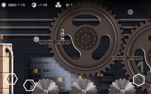 Screenshots of the game Atom run on Android phone, tablet.