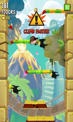 Captures d'écran du jeu Icy Tower 2 Temple de Sauter sur le téléphone Android, une tablette.