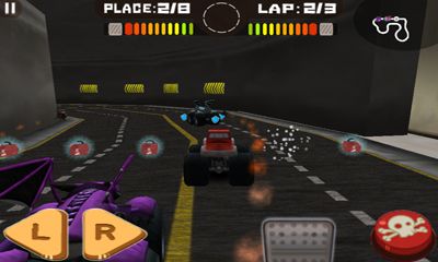 Screenshots of the game Tires of Fury Monster Truck Racing on your Android phone, tablet.