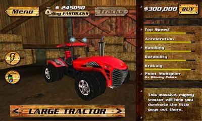 Screenshots of the game AgRacer on Android phone, tablet.