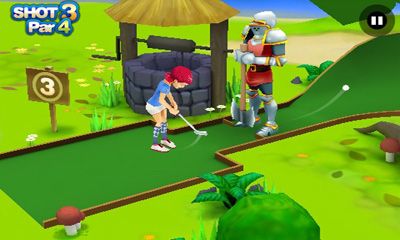 Screenshots of the game 3D Mini Golf Challenge on Android phone, tablet.