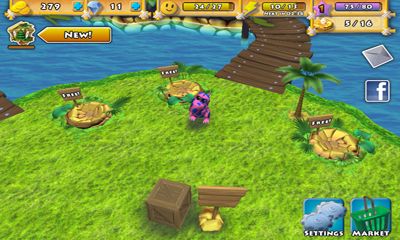 Captures d'écran du jeu Happy Dinos sur Android, une tablette.