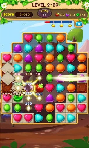 Screenshots of the game Candy journey on Android phone, tablet.