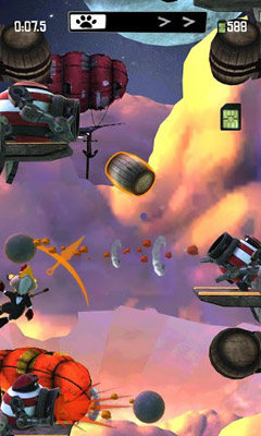 Captures d'écran du jeu Raccoon Rising sur Android, une tablette.