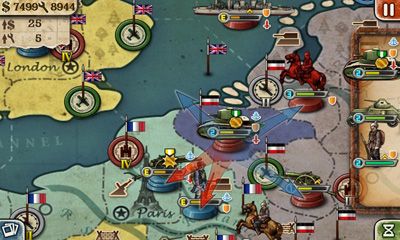 Screenshots of the game European War 3 Android phone, tablet.