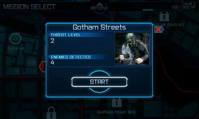 Screenshots Batman Arkham City Lockdown Android phone, tablet.