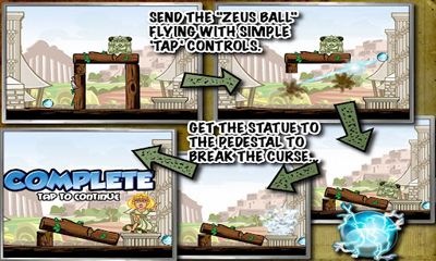 Capturas de tela do jogo Zeus Bola no telefone Android, tablet.