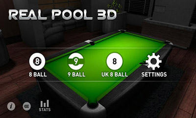 Screenshots of the game Real Pool 3D for Android phone, tablet.