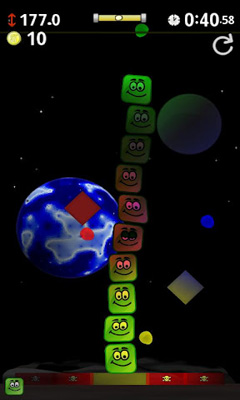 Screenshots of the game Shaky Tower on Android phone, tablet.