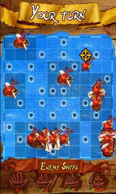 Captures d'écran du jeu de Bataille navale sur Android, une tablette.