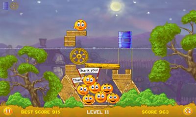 Capturas de tela do jogo Cover Orange no telefone Android, tablet.