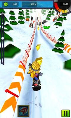 Screenshots of the game Snow Racer Friends on Android phone, tablet.