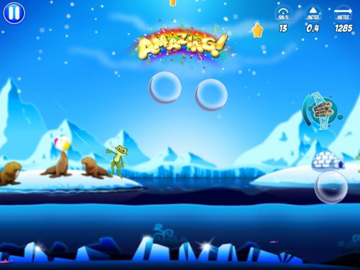 Screenshots of the game Froggy splash 2 on Android phone, tablet.