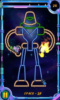 Capturas de tela do jogo Queimar a Corda Mundos no telefone Android, tablet.