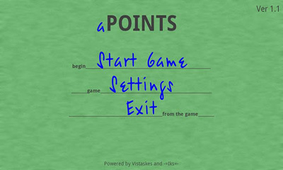 Screenshots of the game Apoints on Android phone, tablet.