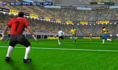 Captures d'écran du jeu Real Football 2011 pour Android, une tablette.