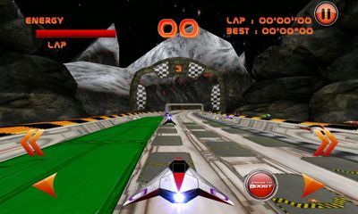 Captures d'écran du jeu LevitOn Racers HD pour Android, une tablette.