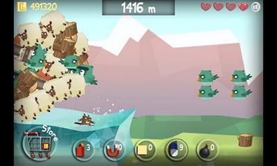 Screenshots of the game Surfing Beaver on Android phone, tablet.