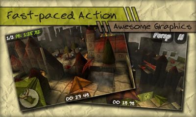 Screenshots of the game Paper Race 3D on your Android phone, tablet.