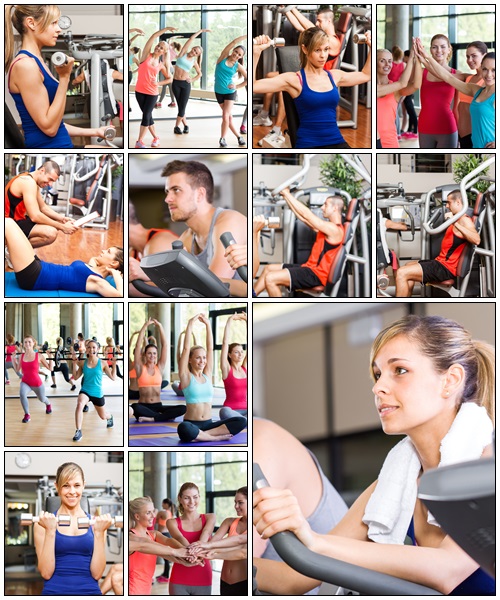 People in the gym - Stock Photo