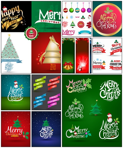 Christmas decorations , 12 - vector stock