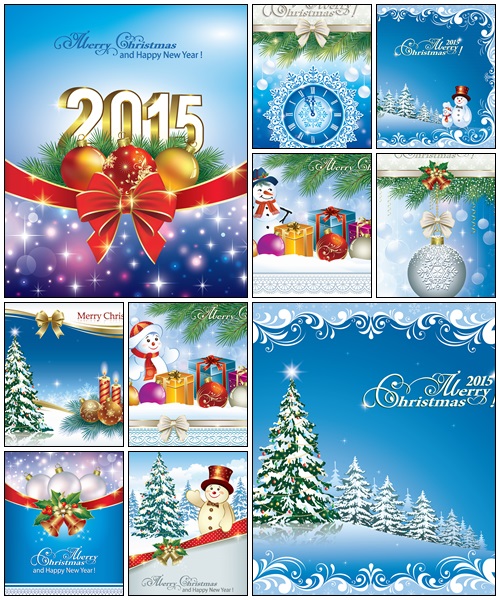 Christmas card with gift boxs - vector stock