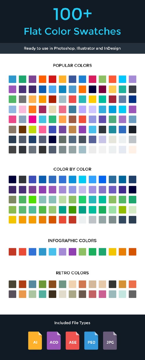 CreativeMarket - Flat Color Swatches 86873