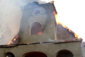 В Добрушском районе сгорел храм