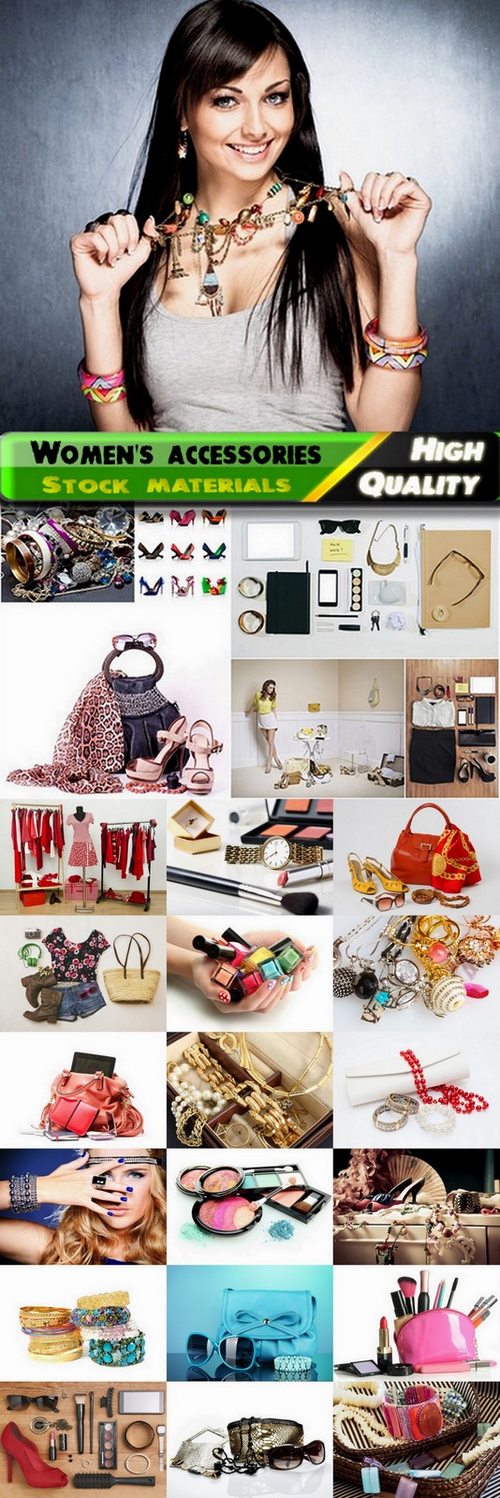 Women's accessories and jewelry Stock images - 25 HQ Jpg