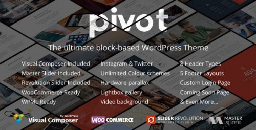 NULLED Pivot v1.4.1 - Responsive Multipurpose WordPress Theme pic