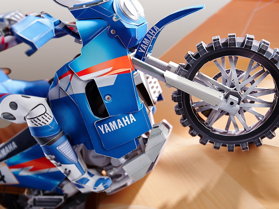 Диорама Yamaha Paper Craft Dakar Rally