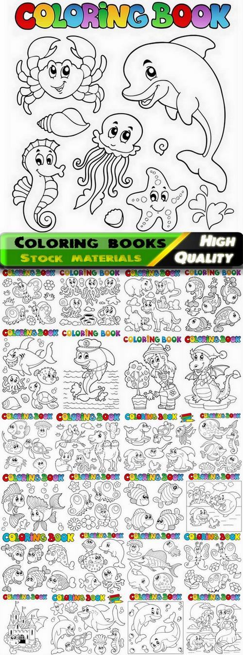 Coloring books for kids with nature and animals - 25 Eps