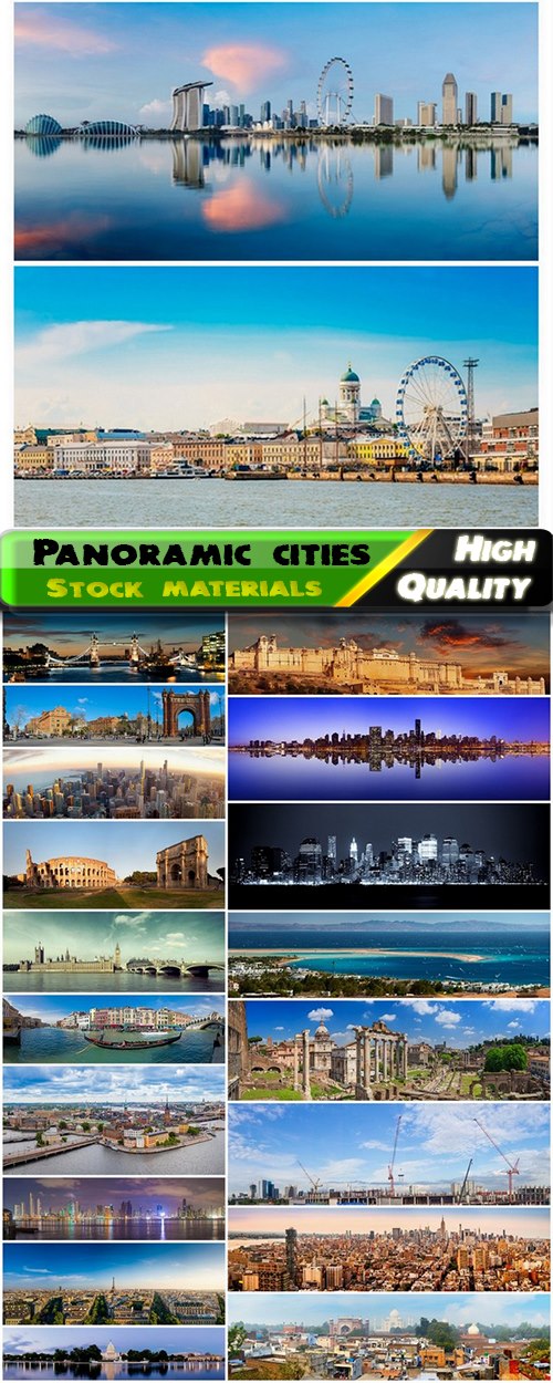Beautiful panoramic photos of different cities of the world - 25 HQ Jpg
