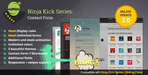 NULLED Ninja Kick v2.2.6 - WordPress Contact Form Product visual