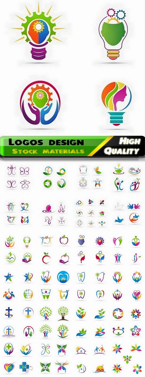Logo design in vector set 73