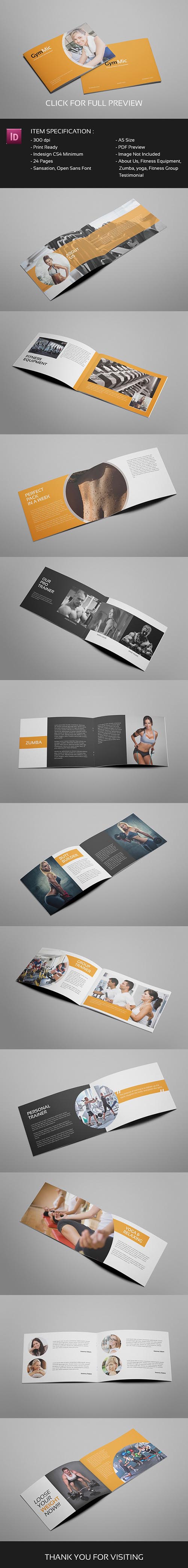 Gymmic - A5 Fitness and Gym Brochure